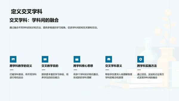 物理教学的跨学科探索PPT模板