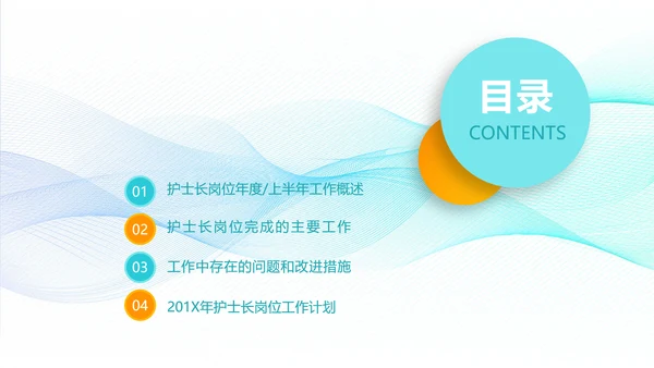 医疗护士长工作总结汇报PPT护士节医院