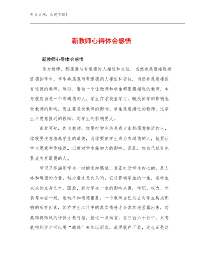 新教师心得体会感悟范文29篇.docx