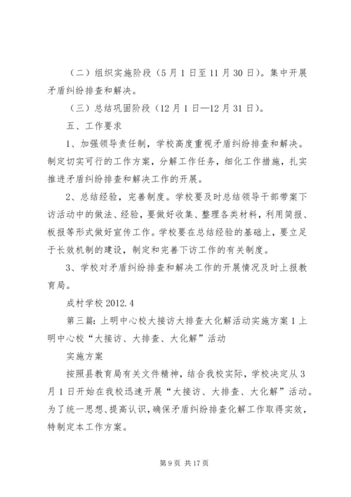 西关村大排查大接访实施方案.docx