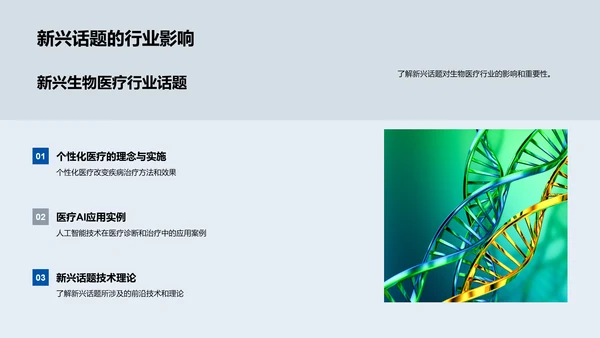 生物医疗行业解析PPT模板