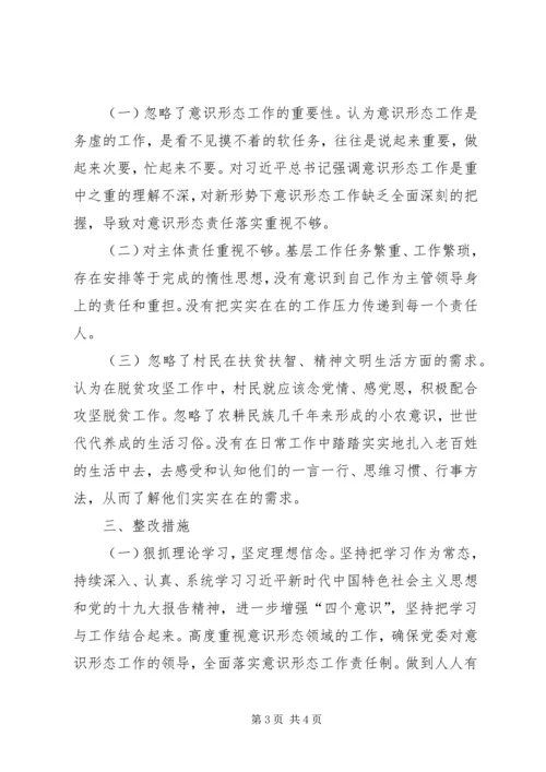 在巡视问题整改专题民主生活会上的个人对照检查情况报告.docx