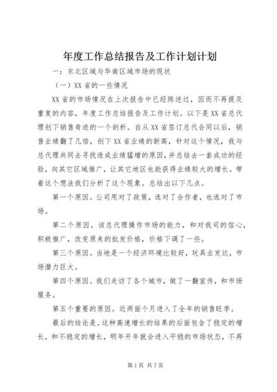 年度工作总结报告及工作计划计划.docx