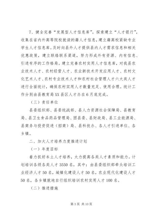 人才工作推进计划.docx