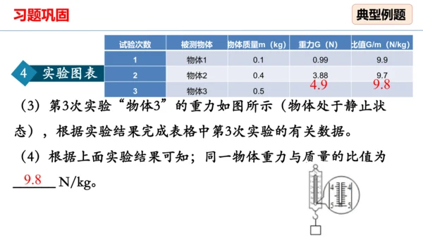 人教版 初中物理 八年级下册 第七章 力 7.3重力（习题课） 课件（18页ppt）