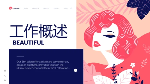 造型设计美容美发动态PPT