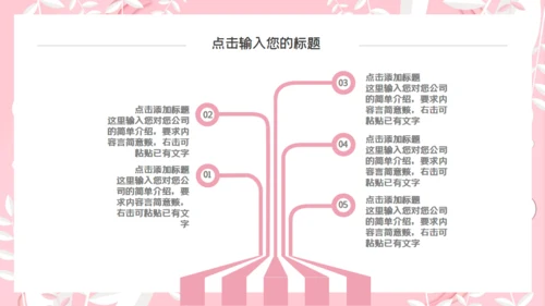 韩范粉色文艺工作汇报通用PPT模板