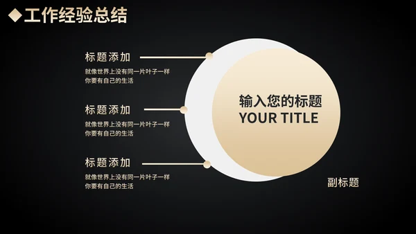 黑金奢华工作总结汇报通用PPT模板