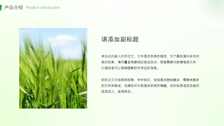 乡村振兴农产品介绍通用PPT模板