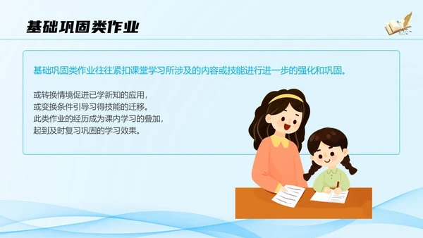 蓝色科技流体线条教师作业设计培训PPT教师培训