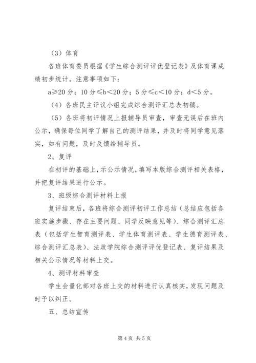 综合测评初评工作方案方案.docx