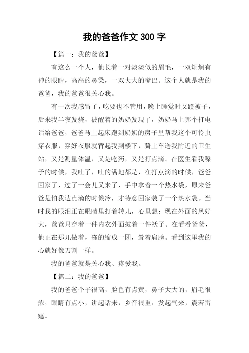 我的爸爸作文300字-5.docx