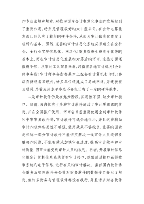 现代审计信息化问题专题研究报告.docx