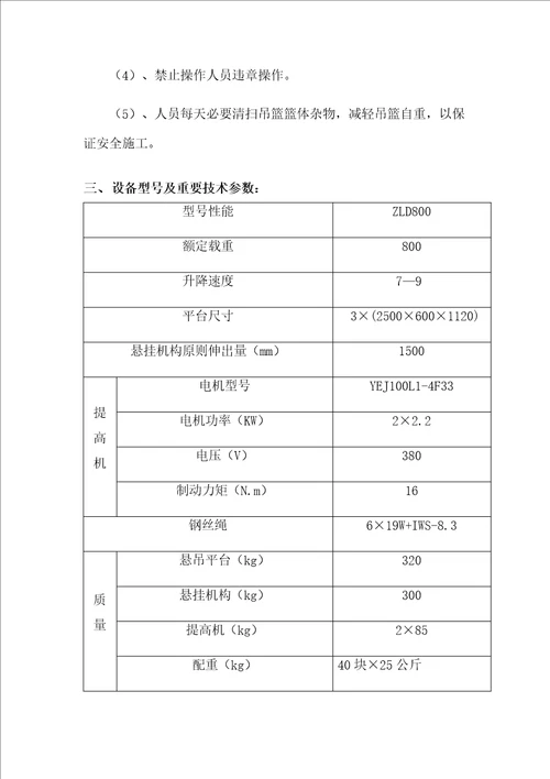 2021年吊篮综合项目施工专项方案