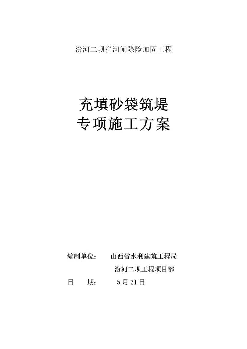 充填砂袋筑堤专项综合施工专题方案.docx