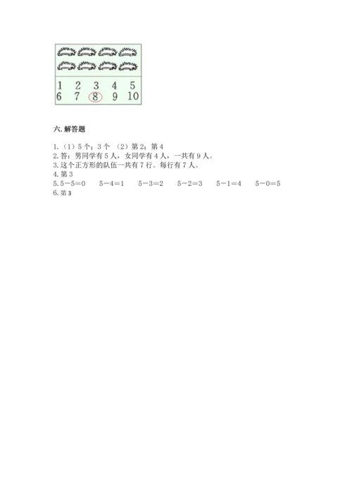 小学一年级上册数学期中测试卷【易错题】.docx