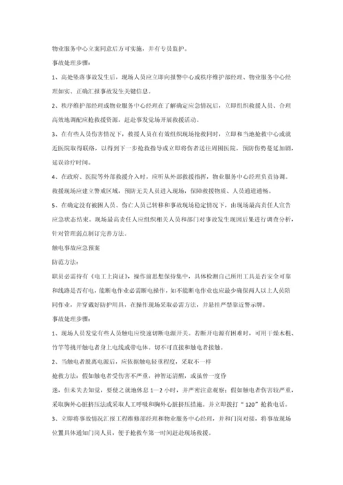 物业服务中心应急专题预案.docx