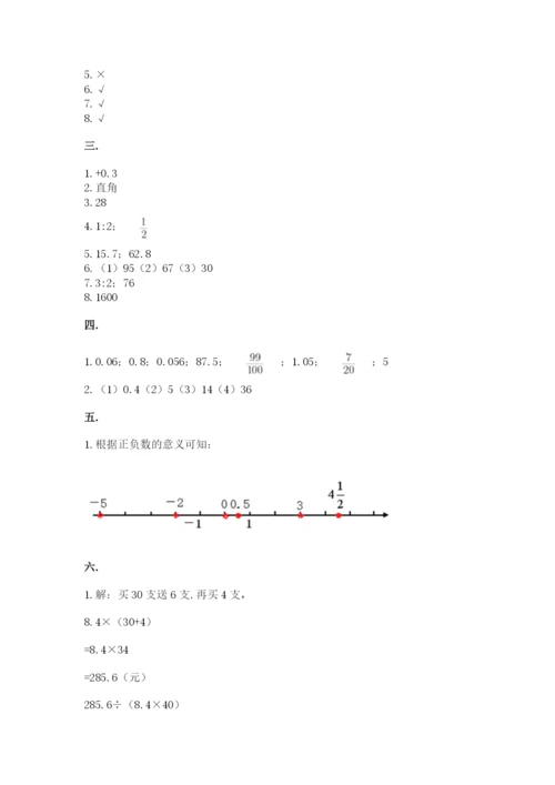 小学毕业班数学检测题【必考】.docx