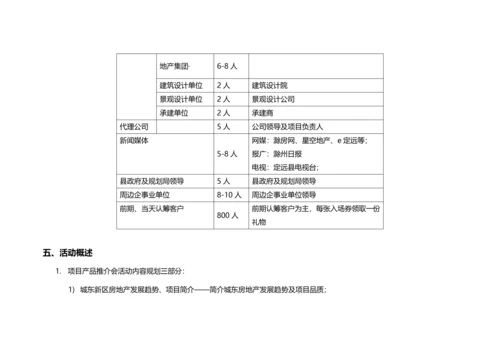 房地产楼盘产品推介会执行专题方案.docx