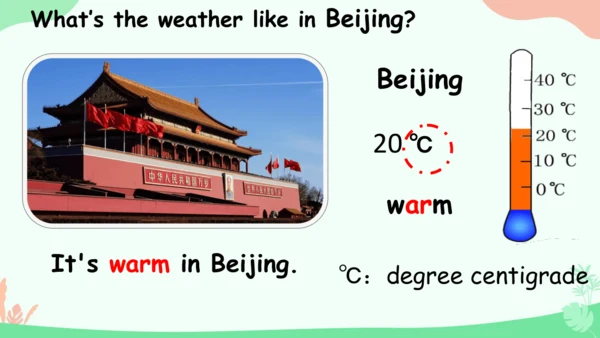 Unit 3 Weather Part A Let's learn 课件(共39张PPT)