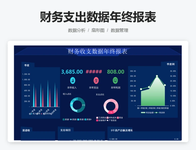 财务收支数据年终报表