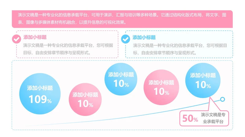 正文页用单页PPT组合图表模板