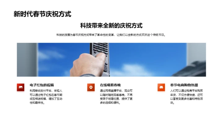 科技饰春节新面貌