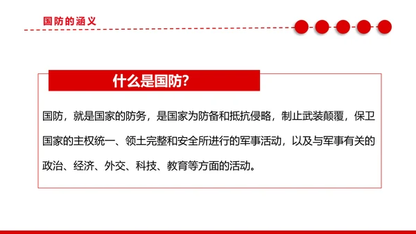 加强国防教育党政风党课PPT课件模板
