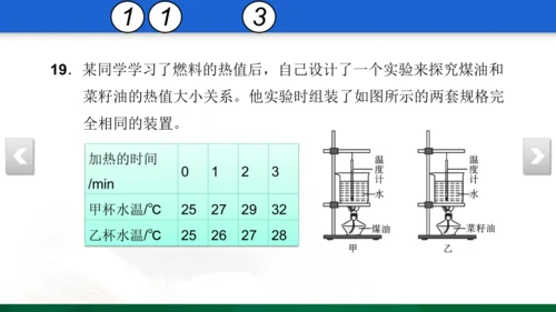 人教版 初中物理 九年级 月考检测卷（一） 5 习题课件（31张PPT）（13章--14章）