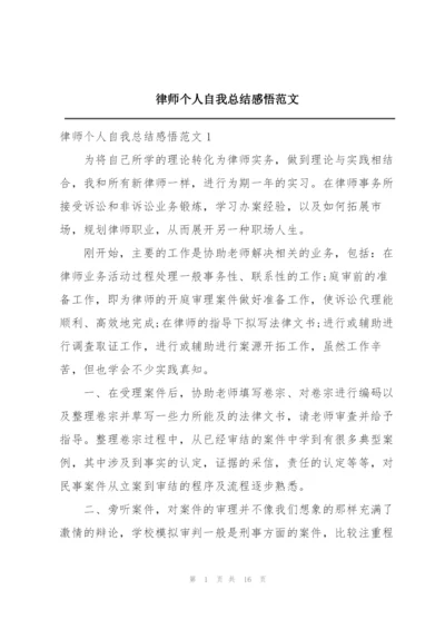 律师个人自我总结感悟范文.docx