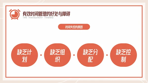 扁平风有效的时间管理企业培训PPT模板