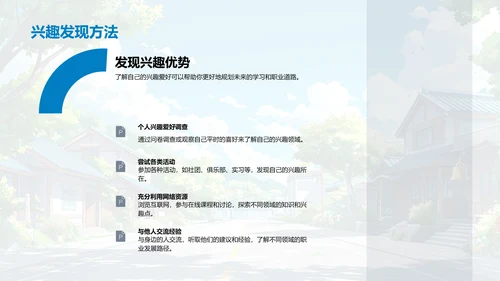 高二学业职业规划PPT模板