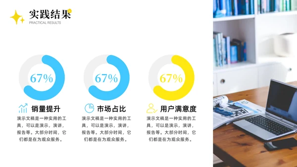 清新大学生社会实践报告通用PPT模板