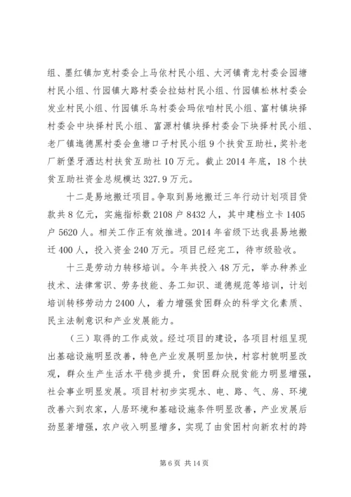 县扶贫办XX年度工作情况报告.docx