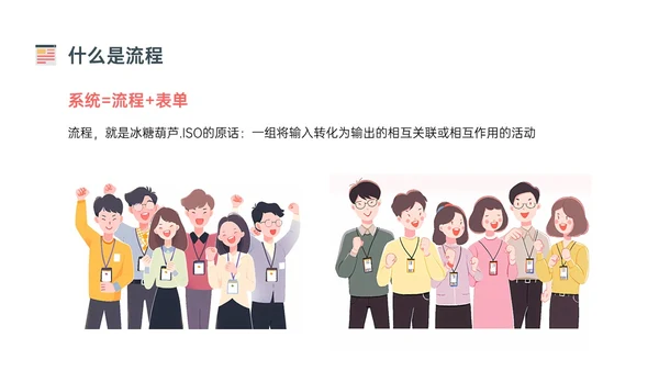 橙色简约扁平插画企业流程管理培训PPT课件其他管理