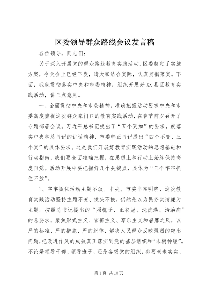 区委领导群众路线会议发言稿.docx