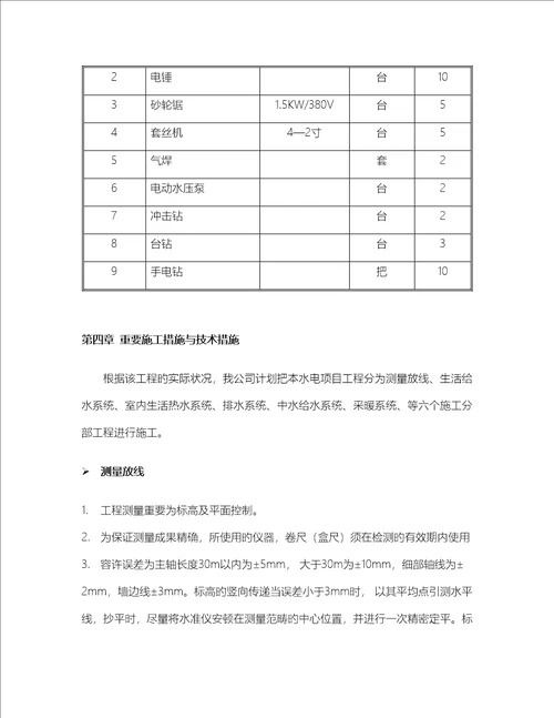 优质建筑给排水及采暖综合施工专题方案讲义