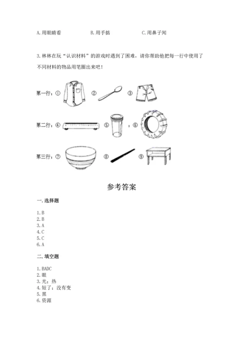 教科版二年级上册科学期末测试卷精品【a卷】.docx