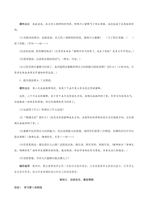 14《蜜蜂》（创新教案+课堂活动卡+课前预学案）