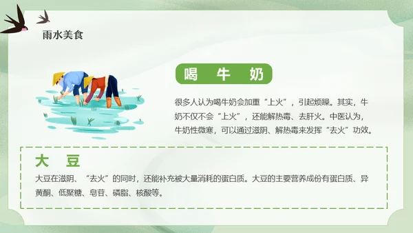 二十四节气之雨水节气课件通用PPT模板