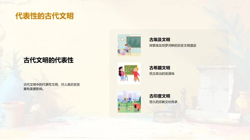 古代文明解读PPT模板