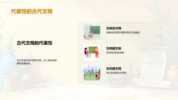 古代文明解读PPT模板