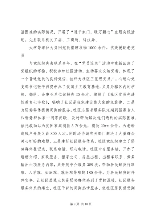 县社区建设工作汇报材料 (2).docx