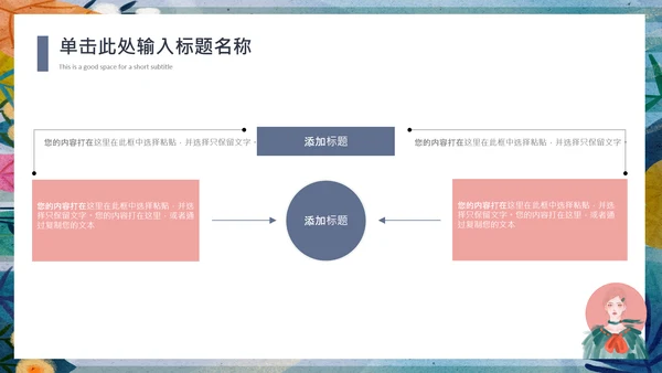 手绘卡通风时装产品宣传推广通用PPT模板