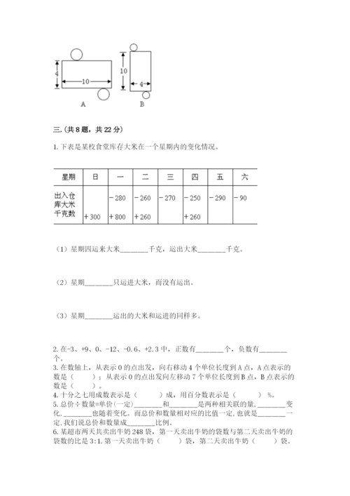 天津小升初数学真题试卷附答案（考试直接用）.docx