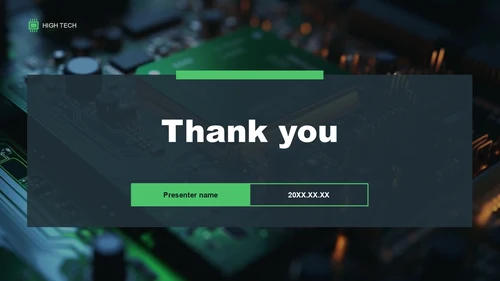 绿色科技风芯片设计与制造学术答辩PPT主题