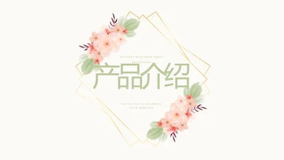 唯美淡雅小清新产品介绍方案策划动态PPT模板