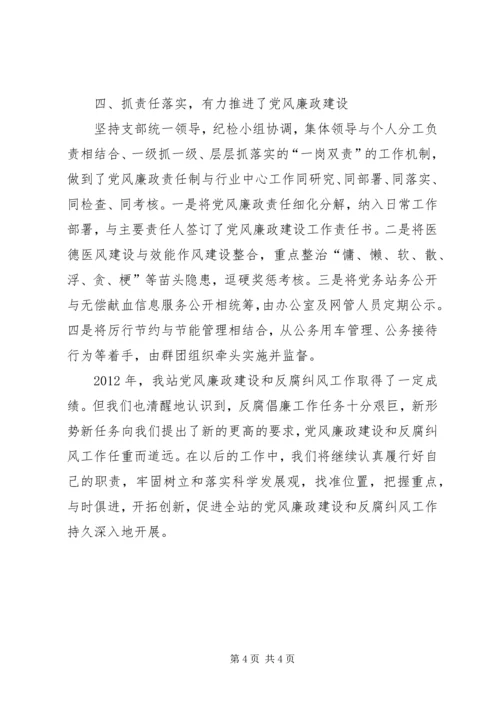 党风廉政建设及反腐纠风工作总结.docx