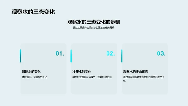 科学实验：水的三态变化