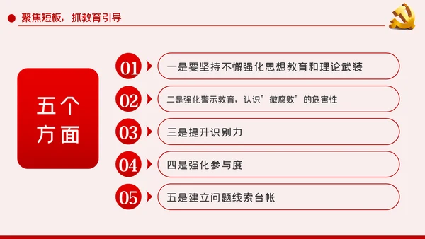 做好企业微腐败治理反腐倡廉党课PPT模板